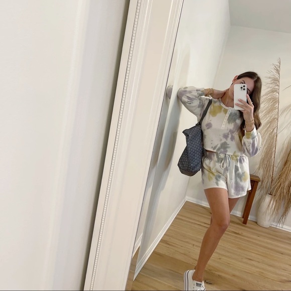 LAST SET• Cozy Livin’ Brushed Tie Dye Lounge Set - Picture 6 of 9